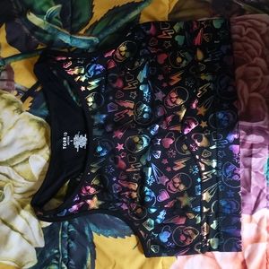 Torrid metallic print sports bra